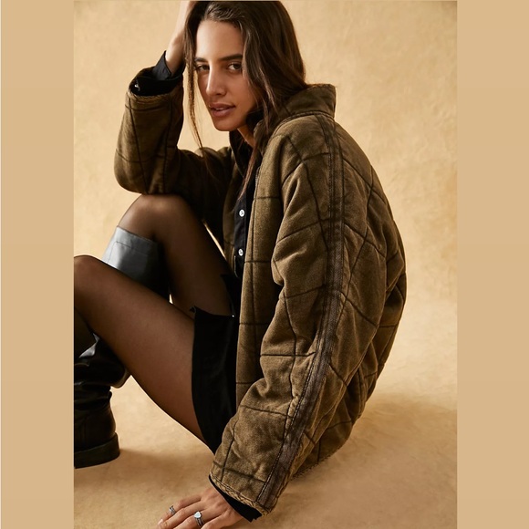 Free People Dolman Quilted Knit Jacket - Picture 3 of 11